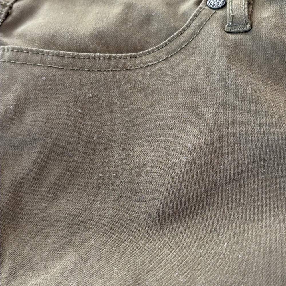 Prana Meme Cargo Pants in Olive Green Hiking Walking Outdoor Casual Size 8 - Picture 11 of 14